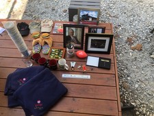 Wendy’s Restaurant Memorabilia Lot Dave Thomas Collectibles Hats Blankets Mugs picture