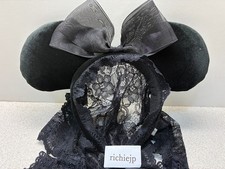Haunted Mansion Look Disney Japan Tokyo Minnie Ears Headband Black Halloween picture