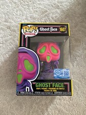 Funko Pop Scream: Ghost Face w/ Knife Black Light #1607 W/ Protector picture