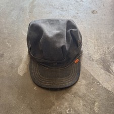 Vinage 1970s Levis Engineers Cap Hat Denim Orange Tab Size 7-7-1/8 TAG STILL ON picture
