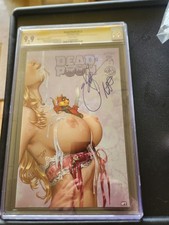 Dead Pooh #1.2 Blonde Nude AP CGC 9.9 SS Signed Basaldua Ruffino Artist Proof picture