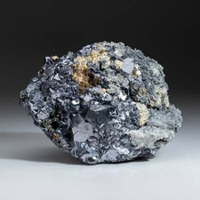 Galena with Quartz from Huanzala Mine, Huallanca District, Huanuco Department, P picture