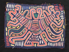 vintage gorgeous kuna mola panama needlework appliques sewn textile item1282 picture