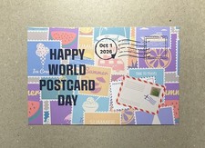New postcard 4x6 Happy World Postcard Day 2026 picture
