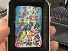 Windproof Flip-Top Lighter Super Smash Bros. Ultimate Mario Link Kirby Pikachu picture