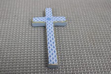 HEREND CROSS BLUE FISHNET #78M1-0001VHB NOS picture