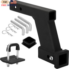 10000lbs 8-Inch Hitch Receiver Extension Riser 2 Inch Receiver with 8 Inch D... picture