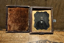 Antique Ambrotype Picture In Case picture