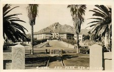1930s Ajo Arizona School & Park autos Occupation RPPC Postcard 25-7163 picture