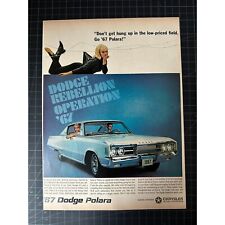 Vintage 1967 Dodge Polara Print Ad picture