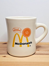Vintage 1970s Thick Ceramic McDonald's Coffee Cup Mug Good Morning Sun Smiling picture
