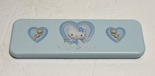 Vintage 2001 Sanrio Hello Kitty Blue Angel Tin Pencil Case picture