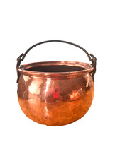Vintage Copper Cauldron Pot 7.5