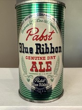 Stunning Pabst Blue Ribbon Ale 12oz Flat Top Beer Can Pabst Brewing Milwaukee WI picture