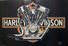 David Mann 1979 Easyriders Magazine Centerfold Harley Davidson Panhead 74 Biker picture