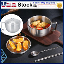 304 Stainless Steel Soup Bowl Double-Layer Insulated Large Capacity 1200ml picture