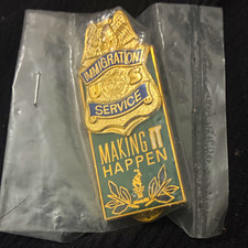 Vintage 1996 Atlanta Olympics Immigration Service SecurityPin INS OSSG Sealed picture