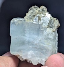 405 Carat Natural Beautiful Aquamarine Crystal With Muscovite Mica Terminated picture