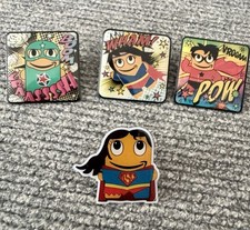 Amazon Employee Superhero Peccy Pins. Set of Four. Brand New picture