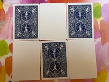 (6) Bicycle Blue Back & Blank Face Gaff Playing Cards Use for Card Magic Tricks picture