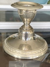 Vintage Gorham Hotel Silver Plate Single Candlestick 1926 Silver Soldered picture
