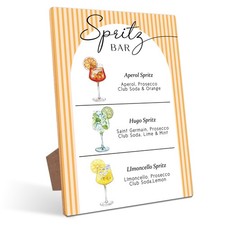 Aperol Hugo Limoncello Spritz Bar Table Sign - Spritz Cocktail Recipe, Perfec... picture