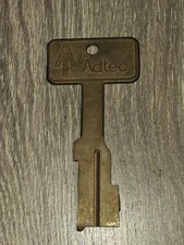 Vintage Adtec Solid Brass Prison Jail Key  picture