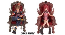 RARE Kingdom Hearts 20th Anniversary Sora Kairi Statue Figure Set of 2 from JPN picture
