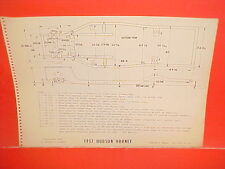 1957 HUDSON HORNET SUPER CUSTOM HOLLYWOOD HARDTOP SEDAN FRAME DIMENSION CHART picture