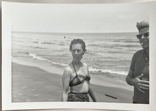 Grand Isle LA Beach Vintage Photograph Picture Black White Bikini Cigarette picture