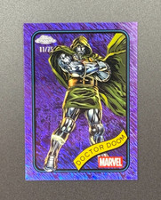 2025 Topps Chrome Marvel Dr Doctor Doom #148 Wolverine Spider PURPLE SHIMMER /75 picture
