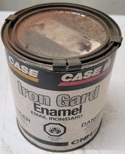 Vintage Case IH International Harvester Iron Guard Quart Brown  Enamel Can  picture
