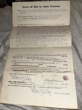 Antique New Hampshire Prowse Land Deed Sold by City of Concord, Signed by Mayor picture