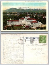 1936 Hotel Huntington Pasadena California Vintage Postcard Mountains picture
