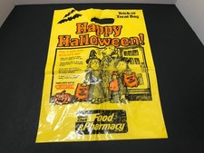 Vintage 1980's Halloween Trick-Or-Treat Bag - McGruff Crime Dog Quick Check picture