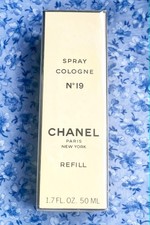 VTG Chanel No.19 Cologne Paris New York 1.7 Fl.Oz Refill picture