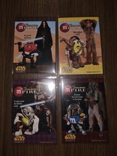 Extremely Rare 2005 The Star Wars M&M Collectible 4 Card's , Perfect Condition  picture