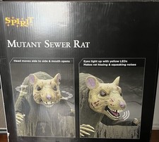 Spirit Halloween Mutant Sewer Rat 4.2 Ft Animatronic NEW Local Pickup picture