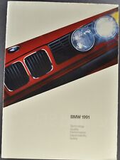 1991 BMW Brochure 850i 318i Poster 750iL 735i M5 535i M3 325i Excellent Original picture