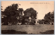 NJ, Avon By The Sea, Thompson Square, Vintage Postcard picture