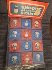 Vintage Snoopy  Astronaut Stamp/Stickers Rare 1969 UNOPENED RARE picture