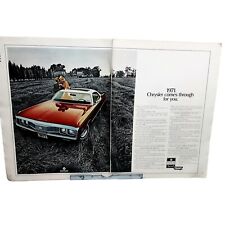 1970 1971 Chrysler 2 Page Car Vintage Print Ad 70s picture