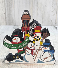 Shelia's Collectibles Let it Snow ... Man Signed Singing Snowmen Christmas TSN29 picture