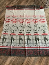 Vintage 1930s - 50’s Cowboy Cotton Camp Blanket Own A Piece Of Western America picture
