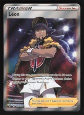 English NM Leon (Full Art) 182/185 SWSH04 Holofoil Pokemon SWSH04: Vivid Voltage picture