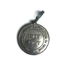 Vintage 1967 Association Jewish of Ex-Policeman Israel Metal Token Fob Pendant  picture