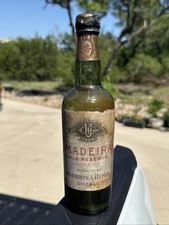 1880’s Era Madeira Old Reserve Chicago Wine/Brandy Bottle With Labels picture