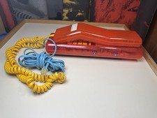 Swatch Twin Phone Clear Red Yellow Blue Cord  Read 1989 Tested Working picture