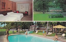 Allenwood Motel & Restaurant Louisville Georgia Postcard 1950's picture