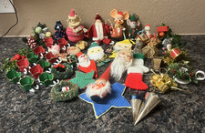 48 Piece Vintage Christmas Ornament Craft Lot picture
